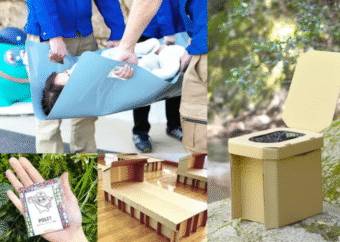 廃棄プラスチックを担架に！ 「環境に配慮した防災グッズ」を開発する和光紙器の使命